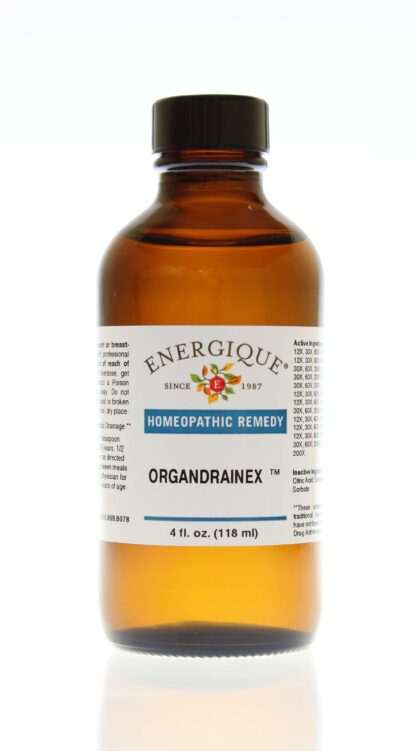 ORGANDRAINEX 4oz Homeopathic Remedy Detoxifiers Energique