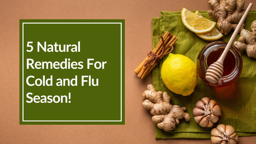 photo of lemon, ginger. and honey for 5 natural remedies for cold and flu season