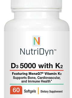 D3 5000 with K2 Nutritional Supplement NutriDyn