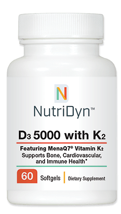 D3 5000 with K2 Nutritional Supplement NutriDyn