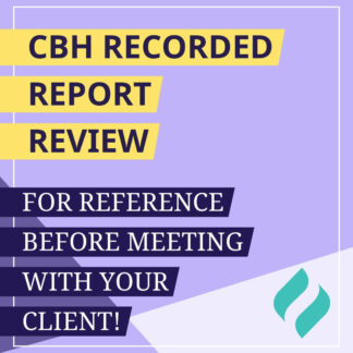 Recorded CBH Report Review - For Reference