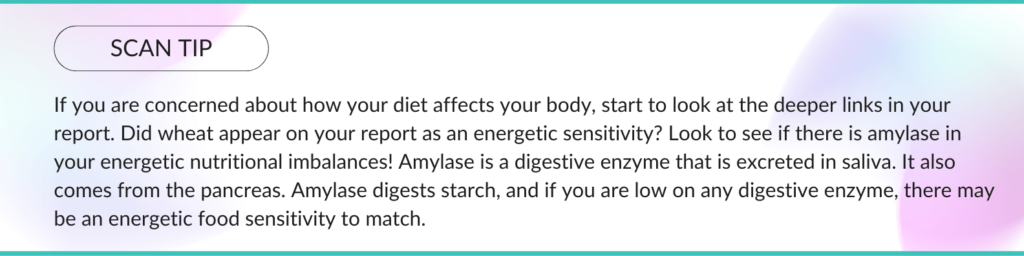 scan tip common food sensitivities