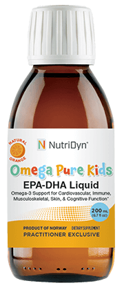 Omega Pure Kids EPA DHA Liquid Nutritional Supplement NutriDyn