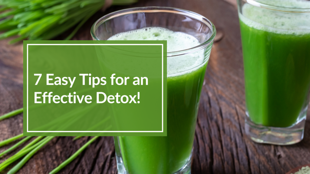 Green Juice pictured as part of an effective detox