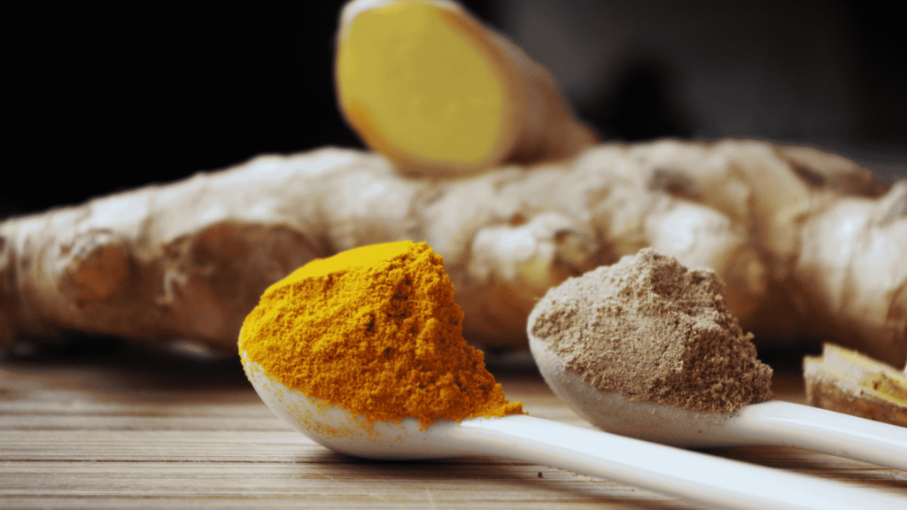 turmeric and ginger are great gut healing herbs.