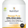 Omega Pure EPA-DHA 600+ Suports Cardiiovascular, Immune, Joint Health NutriDyn