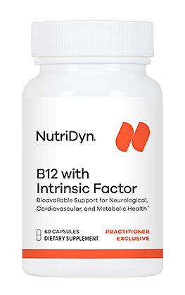 B12 with Intrinsic Factor Nutritional Supplement supports Neurological, Cardiovascular Metabolic Health NutriDyn