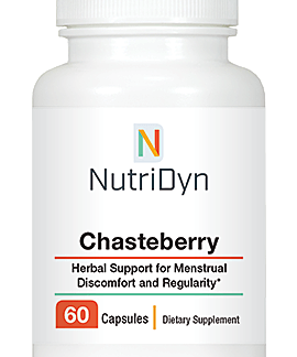 Chasteberry Herbal Supplement Supports Menstrual Discomfort and Regularity Nutridyn