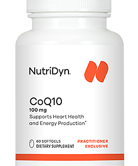 CoQ10 100mg Nutritional Supplement Supports Heart Health and Energy Production NutriDyn