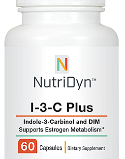 I-3-C Plus Nutritional Supplement Indole-3-Carbinol and DIM Supports Estrogen Metabolism NutriDyn