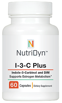 I-3-C Plus Nutritional Supplement Indole-3-Carbinol and DIM Supports Estrogen Metabolism NutriDyn