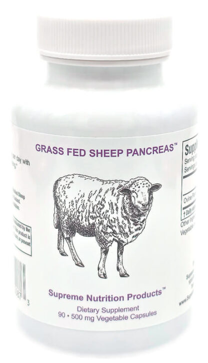 Grass Fed Sheep Pancreas Nutritional Supplement Digestive Blood Sugar Support Supreme Nutrition