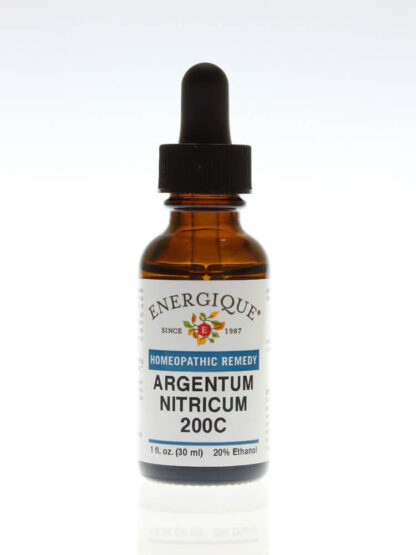 Argentum Nitricum-200C Homeopatic Remedy relieves nervousness, indigestion, and craving for sweets Energique