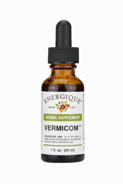 Vermicom 1oz formerly Paracom Herbal Supplement Supports Microflora Healthy Bowel Movement Frequency Energique