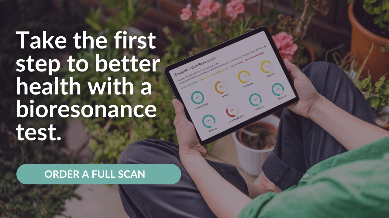 Bioresonance test from CBH Energetics — non-invasive hair and saliva test analyzing 2500 items from home