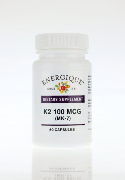 K2 100MCG Nutritional Supplement Bones Joints Cardiovascular Support Energique