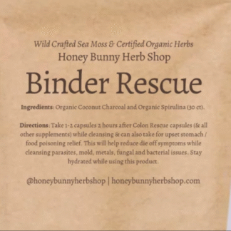Binder Rescue Herbal Remedy Detoxification HBH