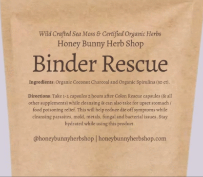 Binder Rescue Herbal Remedy Detoxification HBH