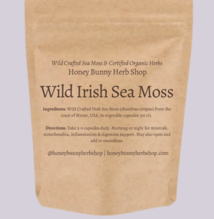Wild Irish Sea Moss Nutritional Supplement Boost skin Gut and Health Mineral Deficiencies HBH